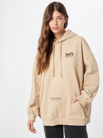 Sweat-shirt 'Prism Hoodie' LEVI'S ® en beige : devant