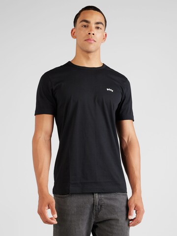 T-Shirt BOSS en noir : devant