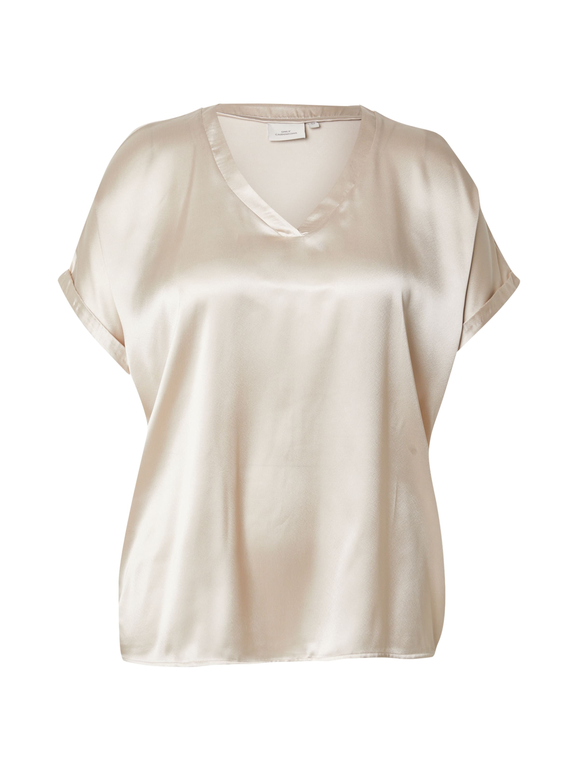 ONLY Carmakoma - Blusa 'CARBRYNJA' en beige: frente