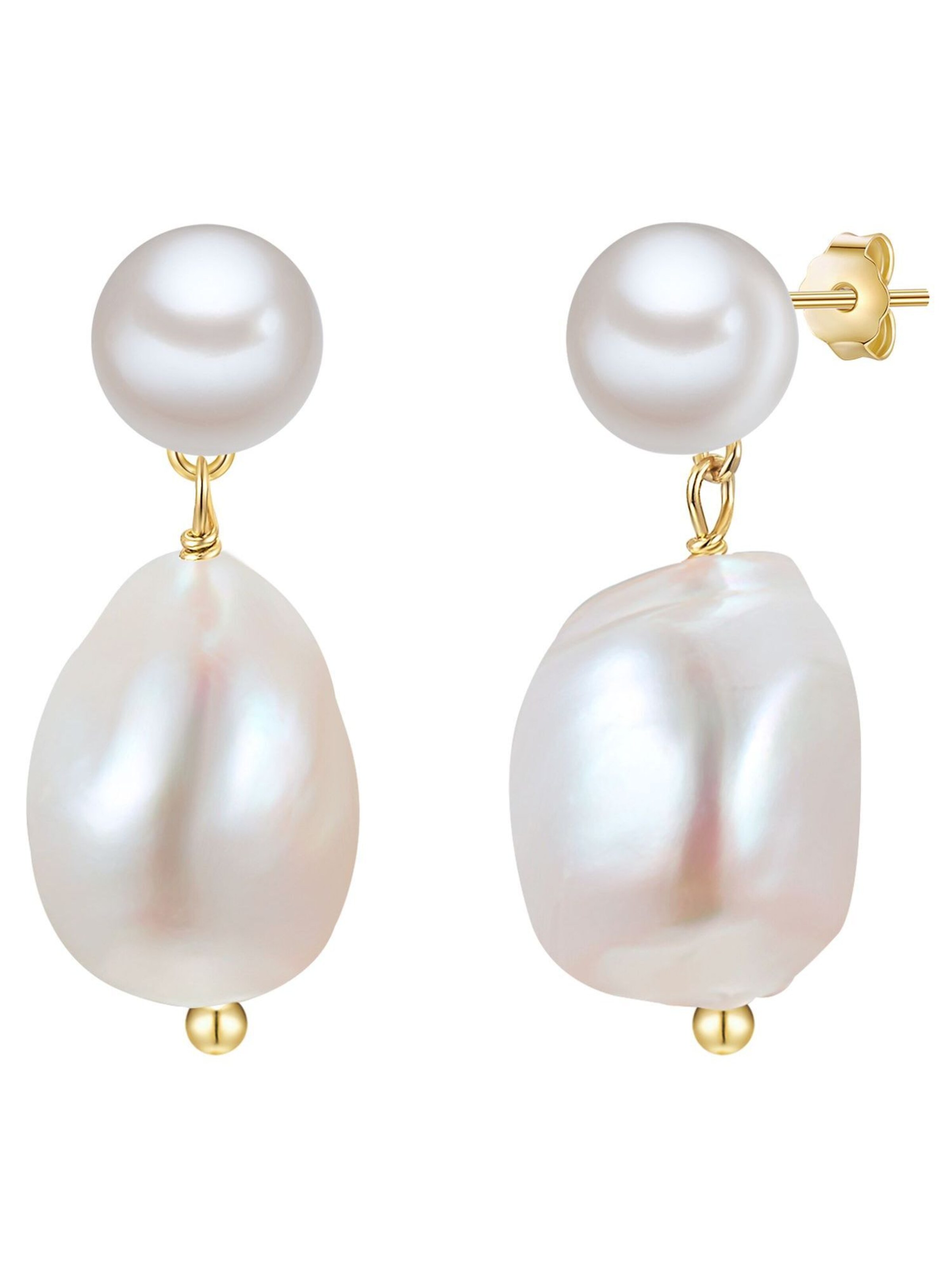 Glanzstücke München Náušnice - Biela: predná strana