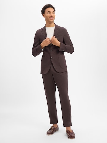 BOSS Regular Trousers with creases ' P-Perin ' in Brown