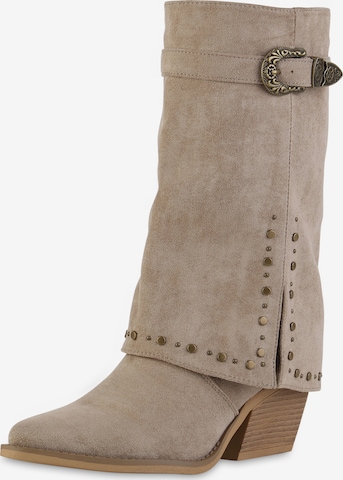 Stivale da cowboy 'Amara' di Van Hill in verde: frontale