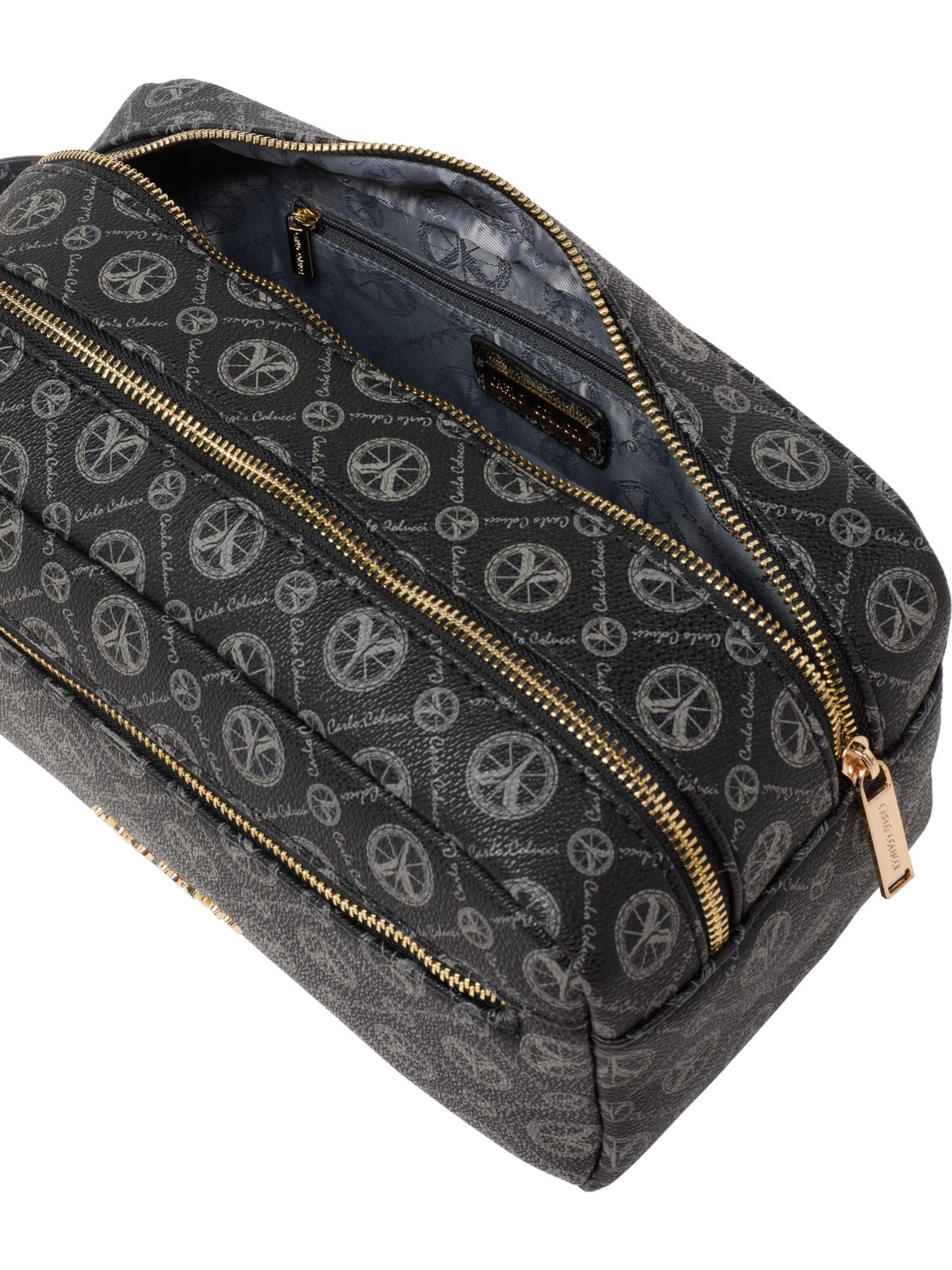 Carlo Colucci Kosmetiktasche in Schwarz