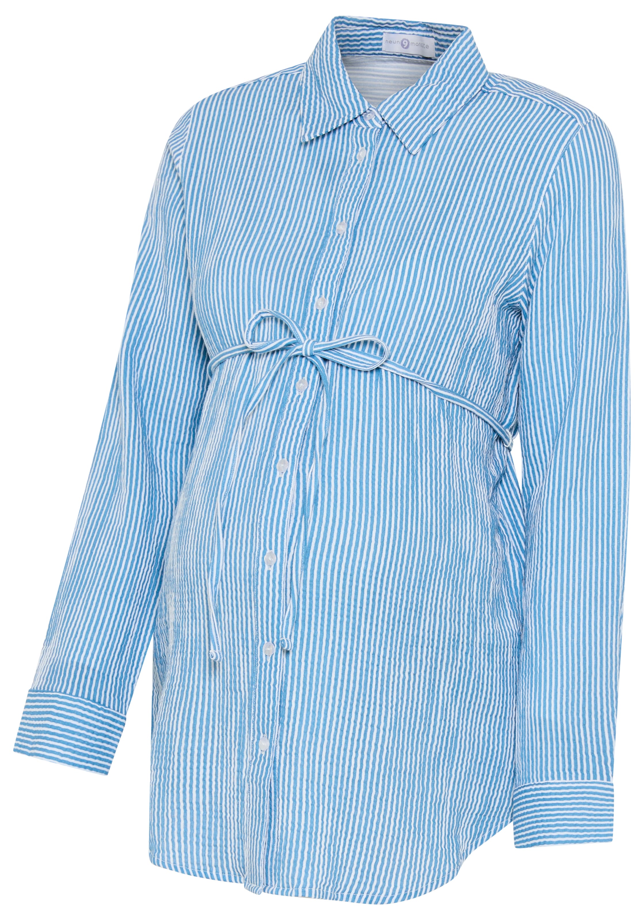 Neun Monate Blouse in Royal blue / White, Item view