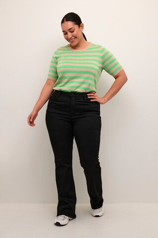 Coupe slim Jean 'Dina' KAFFE CURVE en noir