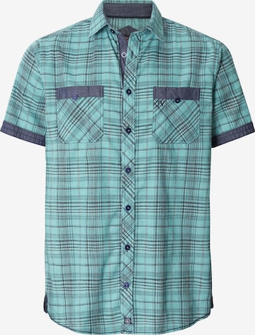 Jan Vanderstorm Comfort fit Button Up Shirt 'Aalvan' in Green: front