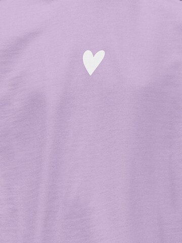 ONLY GIRLS Sweatshirt 'KOGHeart' i lilla