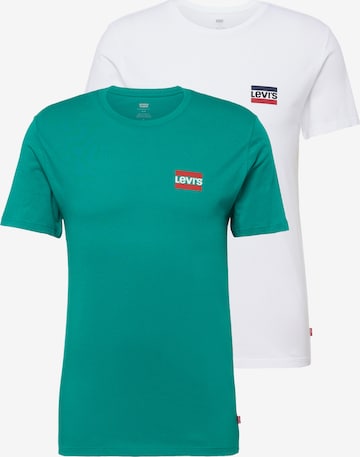 LEVI'S ® Тениска '2Pk Crewneck Graphic' в синьо: отпред