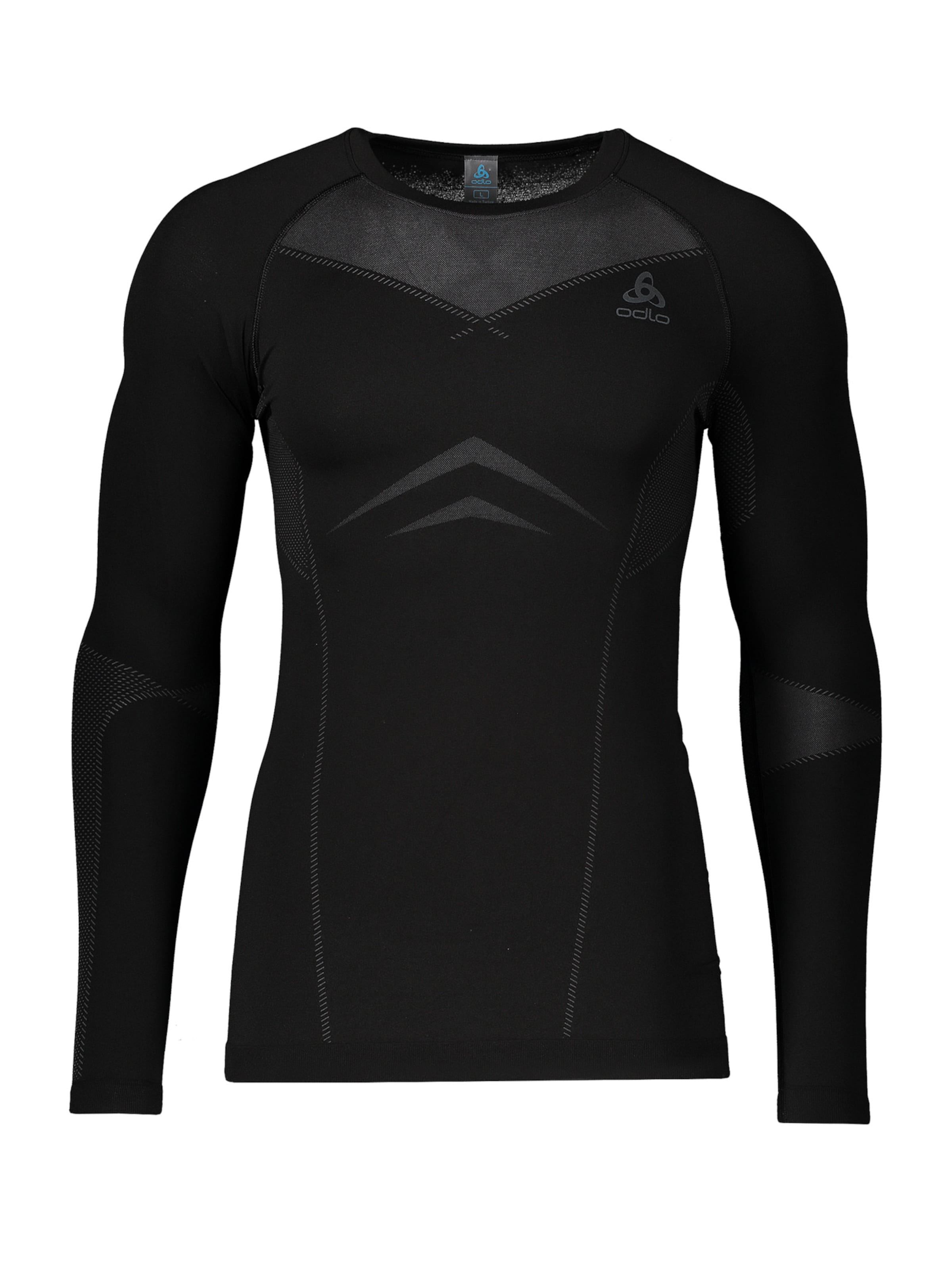 ODLO Slim Fit Funktionsshirt in Schwarz: Vorderseite