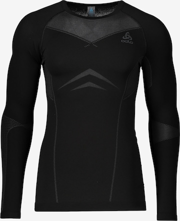 ODLO Slim Fit Funktionsshirt in Schwarz: Vorderseite