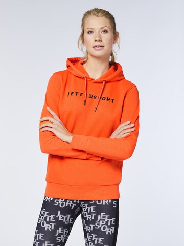 Jette Sport Sweatshirt in Orange: front