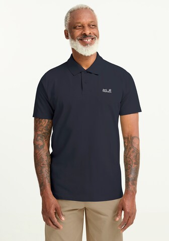 JACK WOLFSKIN Poloshirt in Blau: Vorderseite