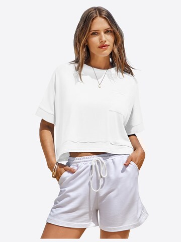 T-shirt Imily Bela en blanc : devant