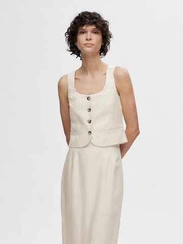 SELECTED FEMME Vest i beige: forside