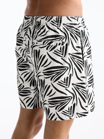 Pull&Bear Zwemshorts in Wit