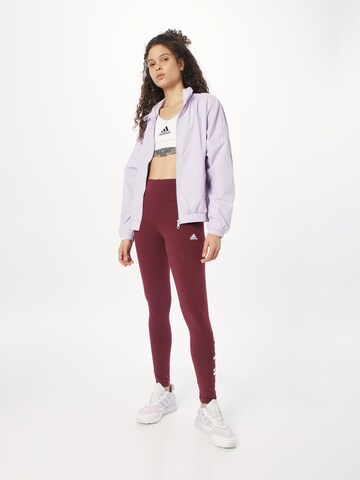 ADIDAS SPORTSWEAR Skinny Sportbroek 'Essentials' in Rood