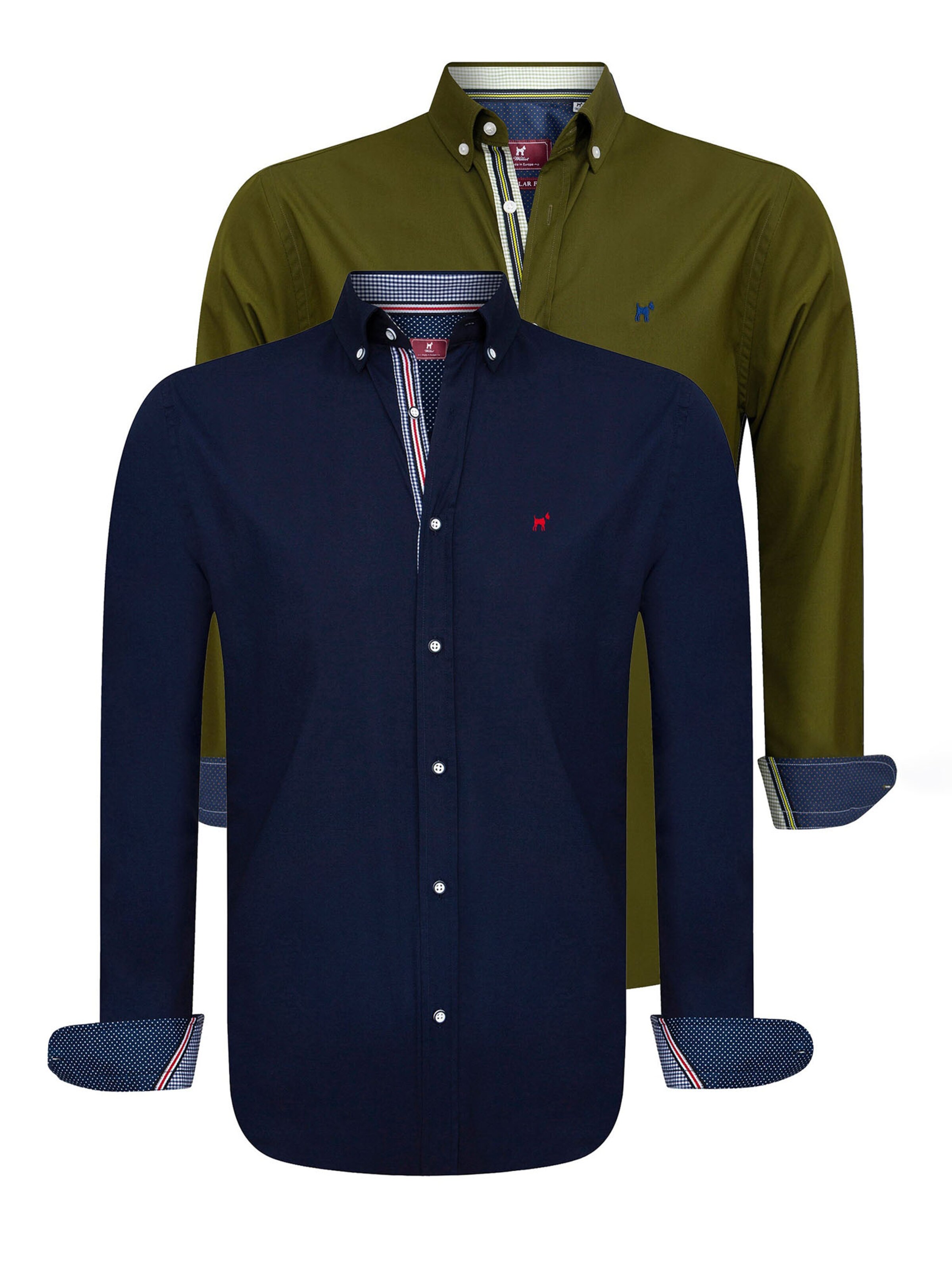 Williot Regular fit Button Up Shirt in Blue: front