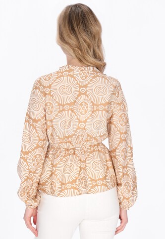 Usha Blouse in Beige