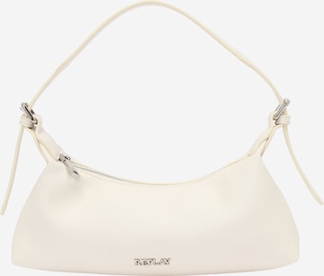 Borsa a spalla di REPLAY in bianco: frontale