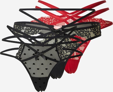 Hunkemöller - Tanga en rojo: frente