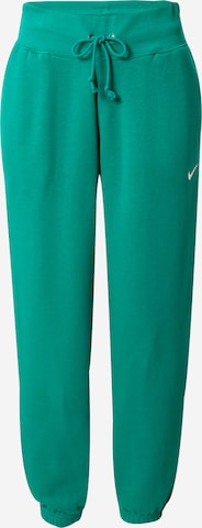 Pantaloni 'Phoenix Fleece' de la Nike Sportswear pe verde: față