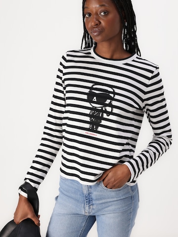 Maglietta 'IKON' di Karl Lagerfeld in nero
