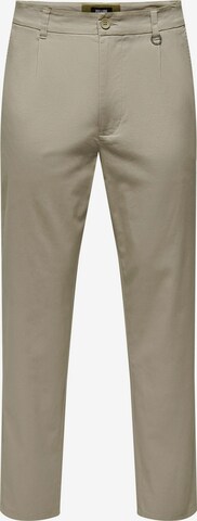 Only & Sons Regularen Chino hlače 'LOU' | siva barva: sprednja stran