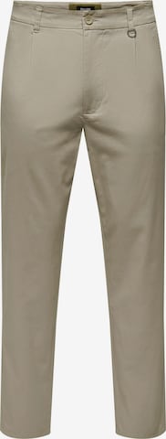 Only & Sons Regular Chino Pants 'LOU' in Grey: front