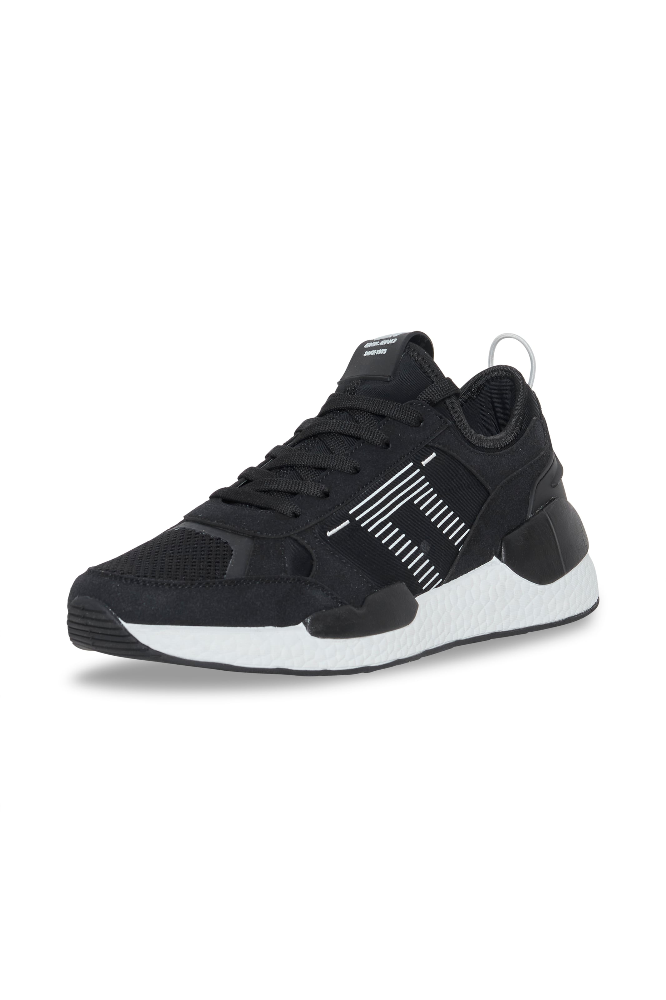 BLEND Platform trainers in Black: front