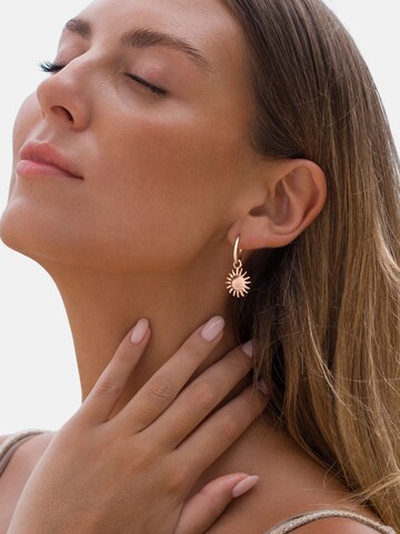 Boucles d'oreilles 'Sonne' GOOD.designs en or : devant