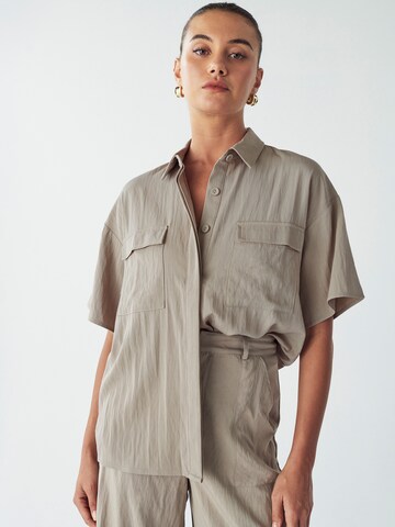 Willa - Blusa 'Valle' em cinzento: frente