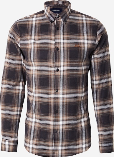Lindbergh Košulja u smeđa / tamno smeđa / bijela, Pregled proizvoda