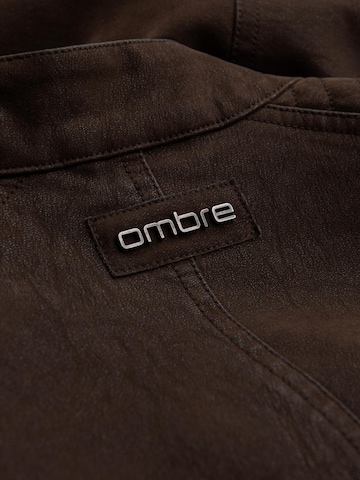 Ombre Преходно яке в кафяво