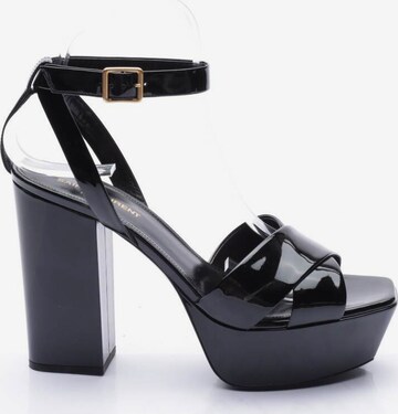 Saint Laurent Sandaletten 39,5 in Schwarz: predná strana