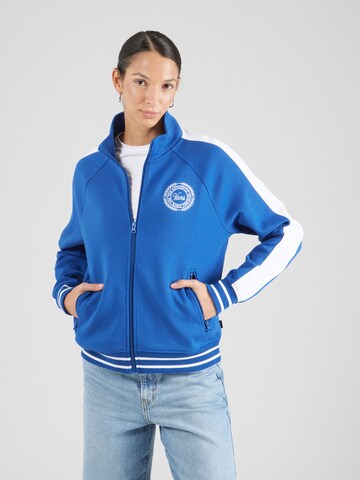 VANS Zip-Up Hoodie 'RELAY TRACK' in Blue: front