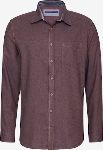 PADDOCKS Hemd in Braun: Vorderseite