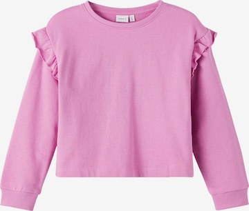 NAME IT Sweatshirt 'Oksus' in Pink: predná strana