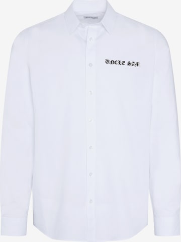 UNCLE SAM Regular fit Button Up Shirt in White: front