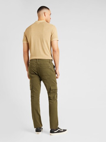 BLEND Liibuv Klapptaskutega teksapüksid 'Twister', värv roheline