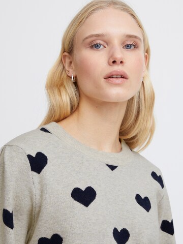 ICHI Pullover 'BRIELLE' i grå