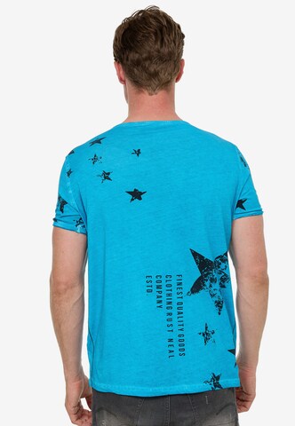 Rusty Neal T-Shirt in Blau