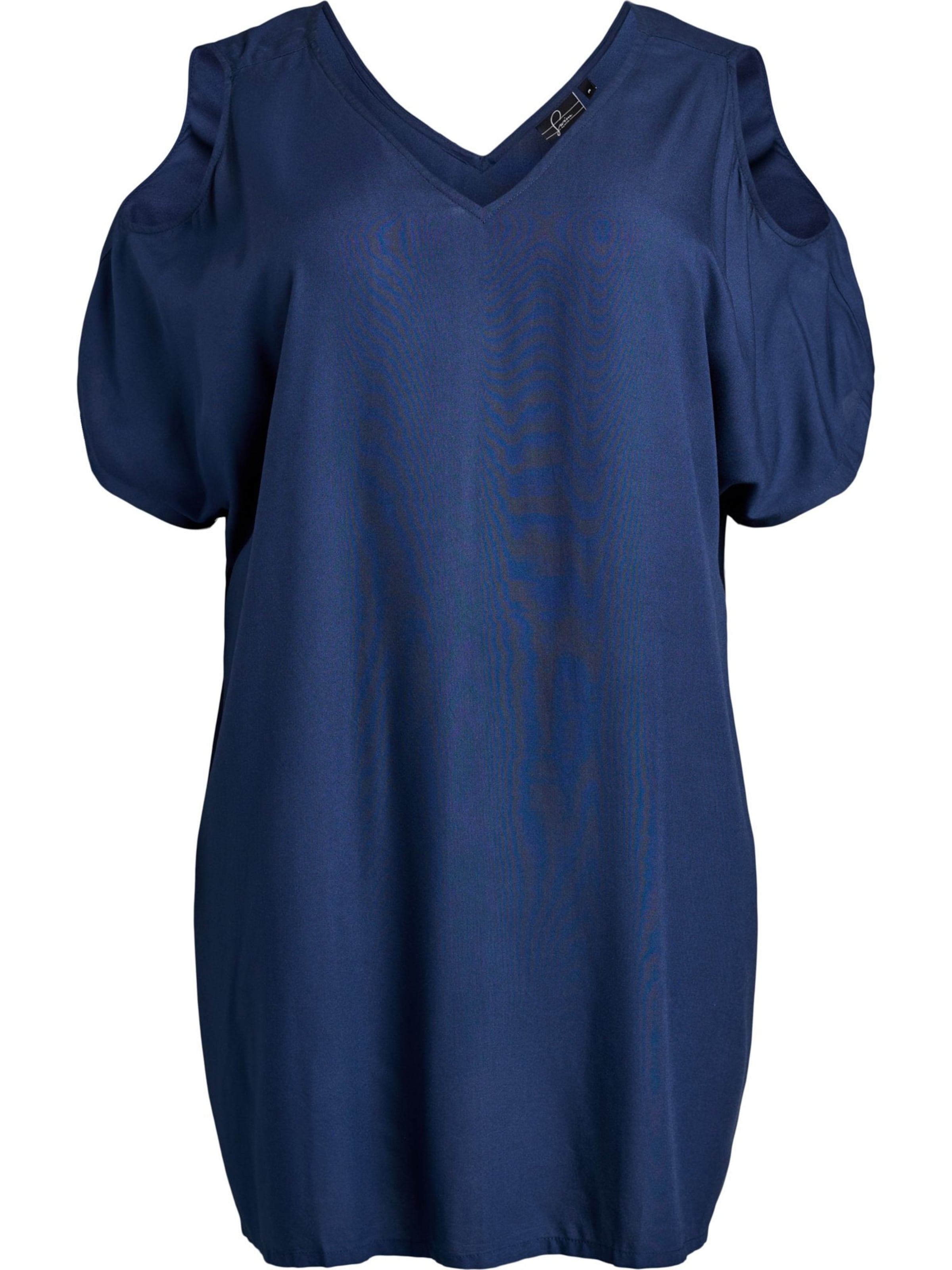 Swim by Zizzi Strandjurk 'SLOW' in Blauw: voorkant