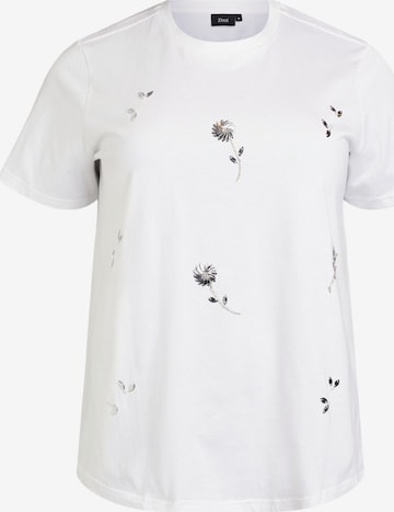 balts Zizzi T-Krekls 'Sadie': no priekšpuses