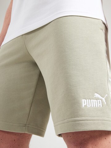 PUMAregular Sportske hlače 'ESS' - zelena boja