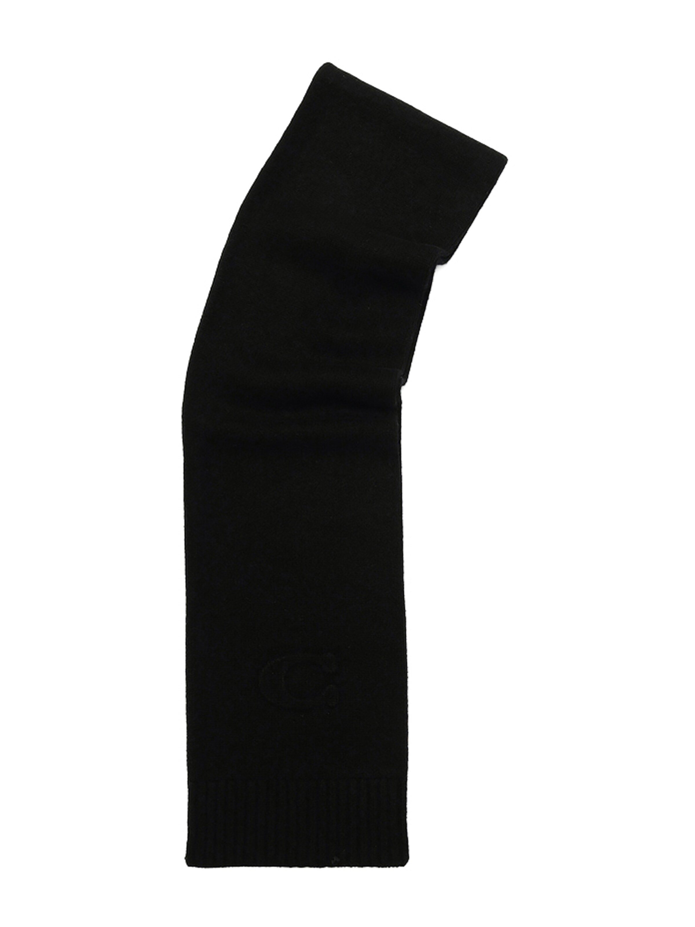 COACH Scarf 'EMBOSSED KNIT MUFFLER' in Black