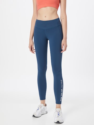 TOM TAILOR Skinny Leggings in Blauw: voorkant