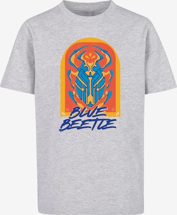 ABSOLUTE CULT Shirt 'Blue Beetle - Beetle' in Grey: front