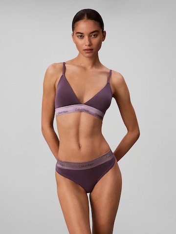 Calvin Klein Triangel BH in Lila: Vorderseite