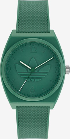 ADIDAS ORIGINALS Analog Watch in Green: front