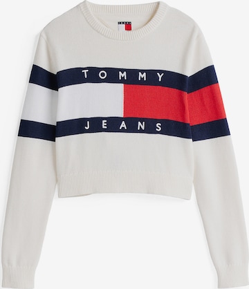 Pull-over Tommy Jeans en blanc : devant